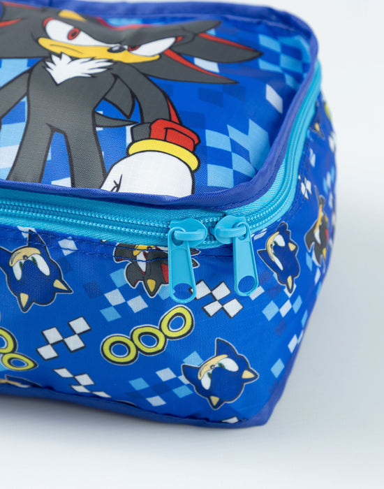 Sonic the Hedgehog Multi Character Boys blue 6 Piece Luggage Set