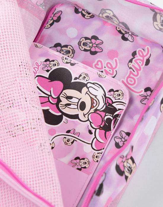 Disney Minnie Mouse Girls Pink 6 Piece Luggage Set