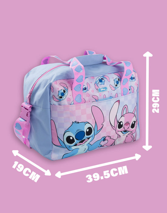 Lilo & Stitch Multi Character Girls Pink 6 Piece Luggage Set
