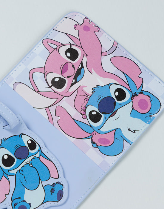 Lilo & Stitch Multi Character Girls Pink 6 Piece Luggage Set