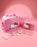 Hello Kitty Hearts Girls Pink 6 Piece Luggage Set