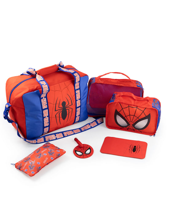 Spiderman Character Boys Multicoloured 6 Piece Luggage Set