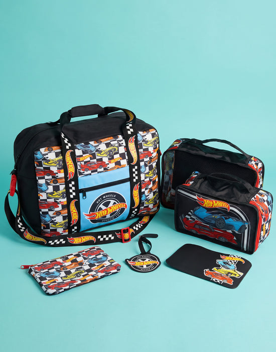 Hot Wheels Checker Board Cars Boys Multicoloured 6 Piece Luggage Set