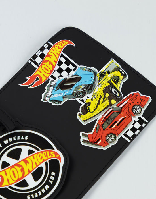 Hot Wheels Checker Board Cars Boys Multicoloured 6 Piece Luggage Set