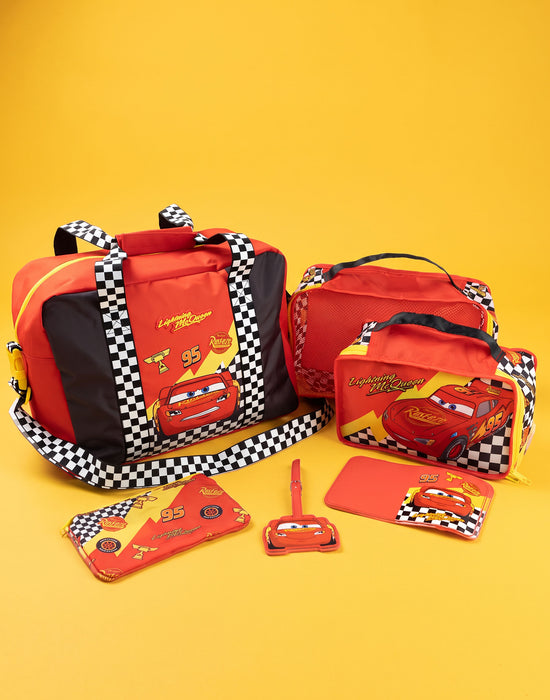 Disney Cars Lightning McQueen Boys Red 6 Piece Luggage Set