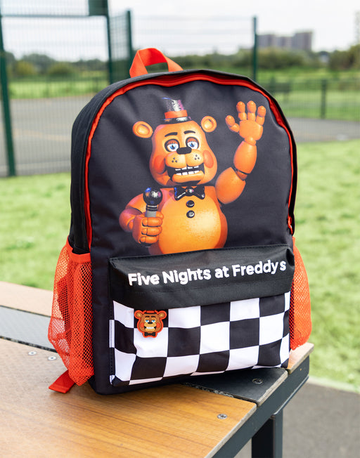 Five Nights At Freddy's Character Boys Black Backpack