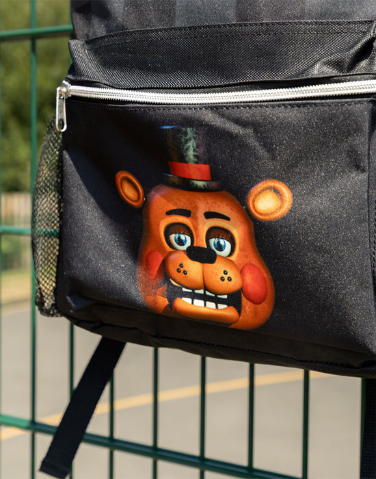 Five Nights At Freddy's Character Boys Black 4 Piece Backpack Set