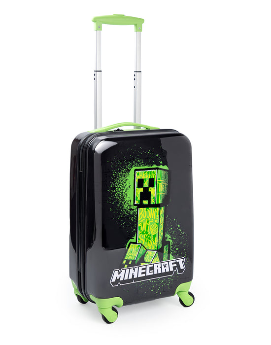 Minecraft Creeper Boys Black Small Suitcase