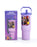 KPop Demon Hunters Huntrix Girls Pink Straw Water Bottle