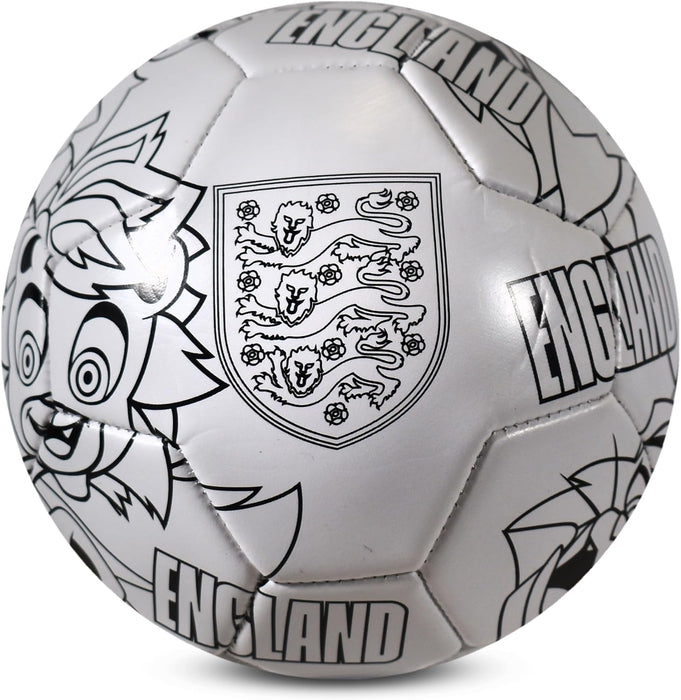 England Club Badge Boys White Colouring Ball