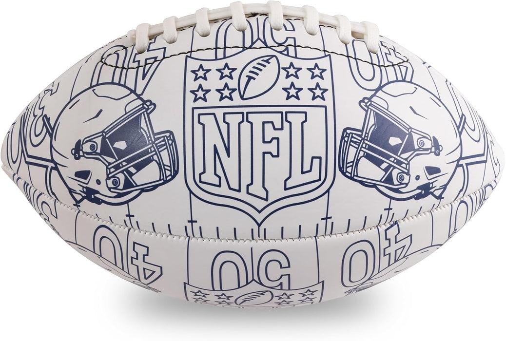 NFL Club Badge Boys White Colouring Ball