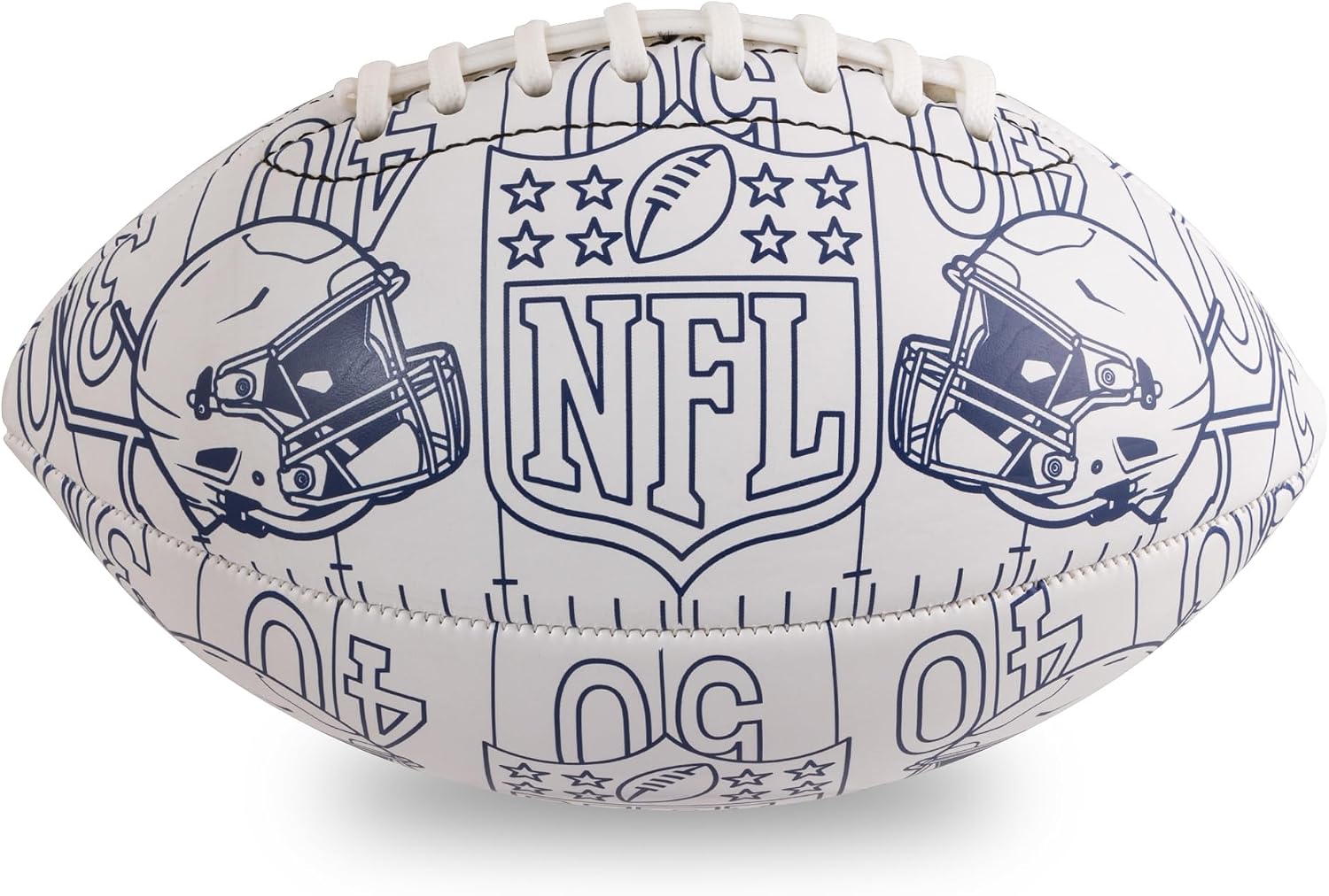 NFL Club Badge Boys White Colouring Ball