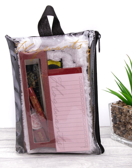 Harry Potter Hedwig Hogwarts Crest Logo Womens Red Stationery Set