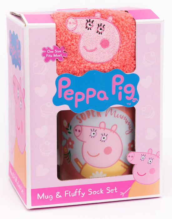 Peppa Pig Mummy Pig Womens Pink Mug and Sock Gift Set