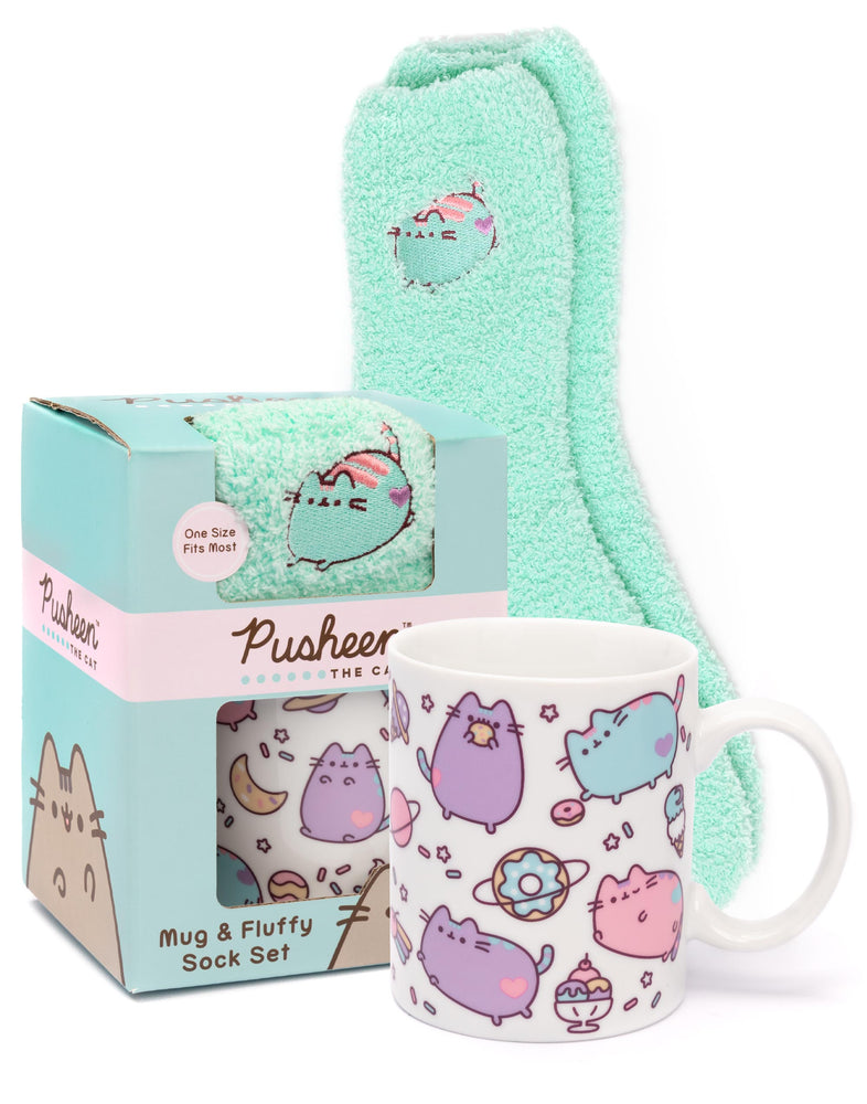 Pusheen Pusheen The Cat Womens White Mug and Sock Gift Set