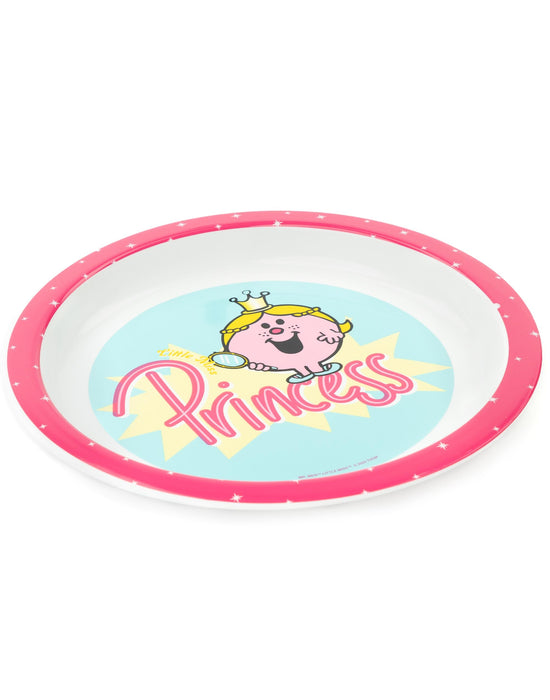 Mr. Men Girls Pink 3 Piece Tableware Set