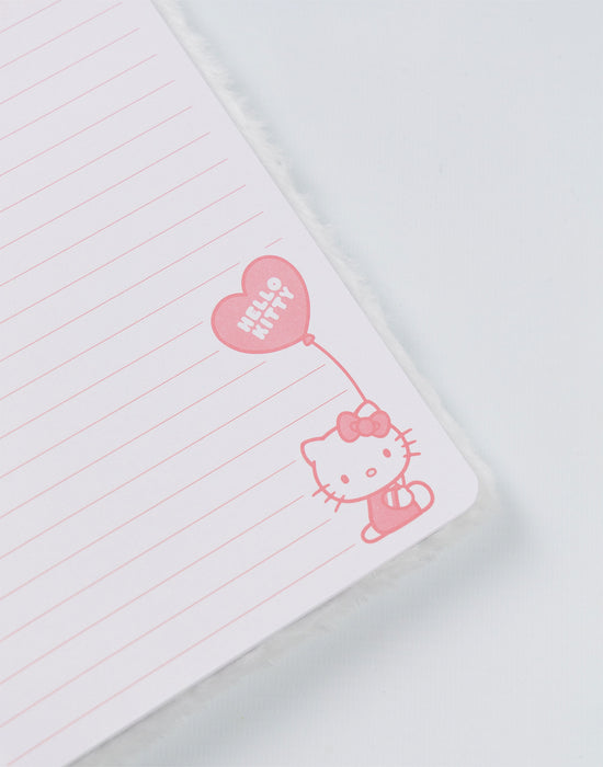 Hello Kitty Character Unisex Kids White Composition Notebook and Pen