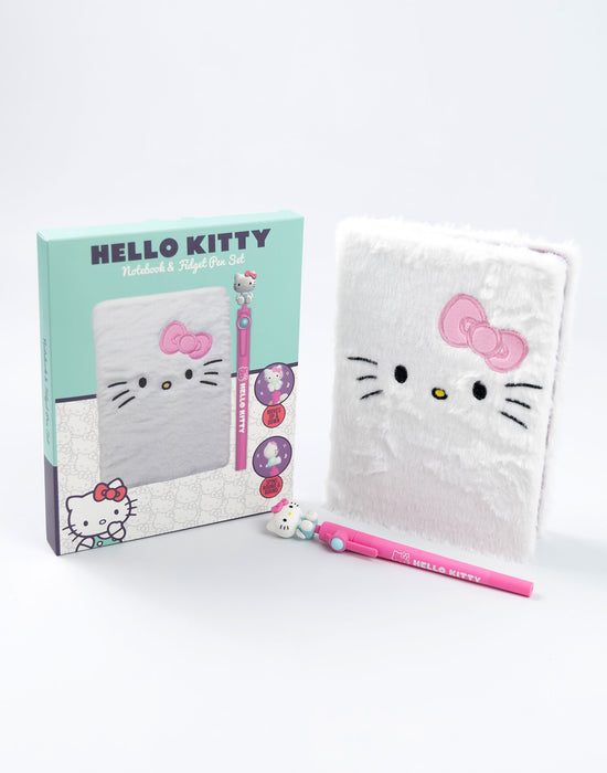 Hello Kitty Character Unisex Kids White Composition Notebook and Pen