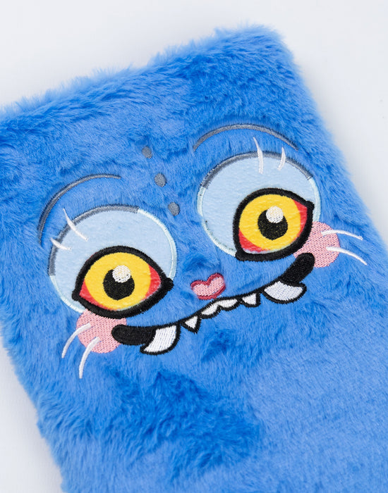 KPop Demon Hunters Derpy Tiger Unisex Kids Blue Composition Notebook and Pen