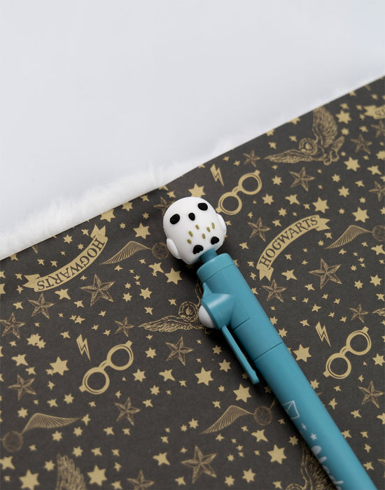 Harry Potter Hedwig Unisex Kids White Composition Notebook and Pen