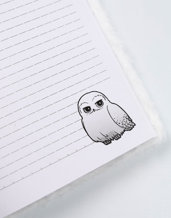 Harry Potter Hedwig Unisex Kids White Composition Notebook and Pen