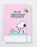 Peanuts Let's Go Snoopy Unisex Kids Pink Composition Notebook and Pen
