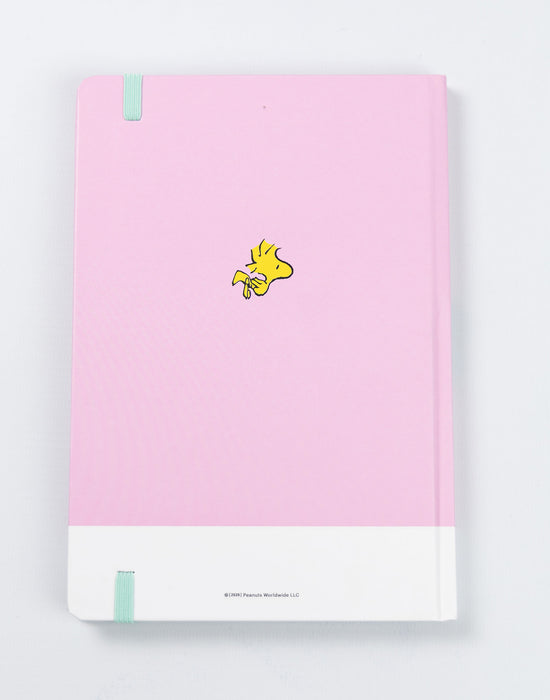 Peanuts Let's Go Snoopy Unisex Kids Pink Composition Notebook and Pen