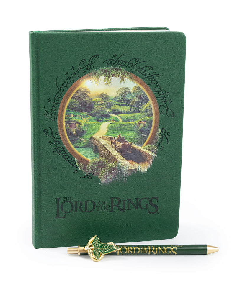 Lord Of The Rings Scenic Unisex Kids Green Composition Notebook and Pen