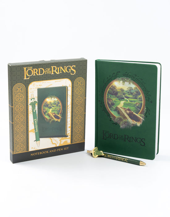 Lord Of The Rings Scenic Unisex Kids Green Composition Notebook and Pen