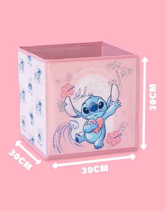 Lilo & Stitch Character Girls Pink Storage Cube Twin Pack