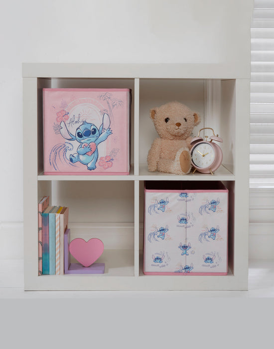 Lilo & Stitch Character Girls Pink Storage Cube Twin Pack
