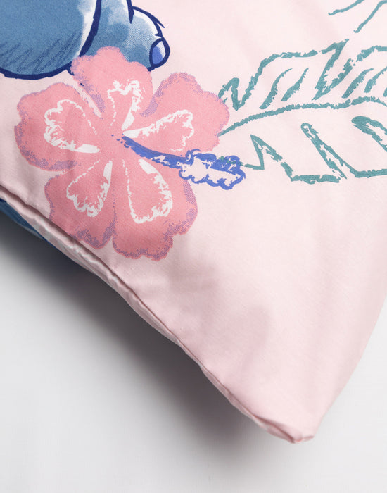 Lilo & Stitch Character Girls Pink Single Duvet Set