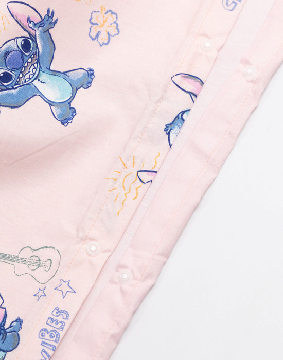 Lilo & Stitch Character Girls Pink Single Duvet Set