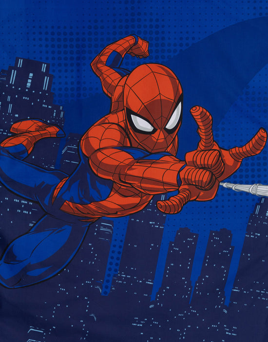 Spiderman Character Boys Blue Single Duvet Set