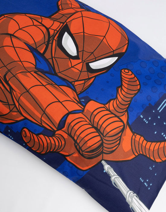 Spiderman Character Boys Blue Single Duvet Set