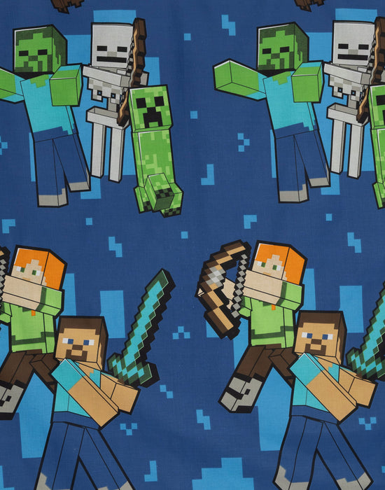 Minecraft Steve & Alex Boys multicoloured Single Duvet Set