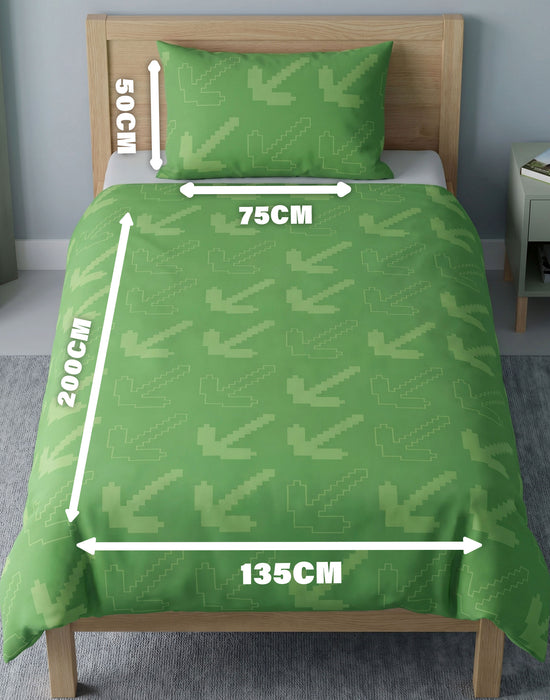 Minecraft Steve & Alex Boys multicoloured Single Duvet Set