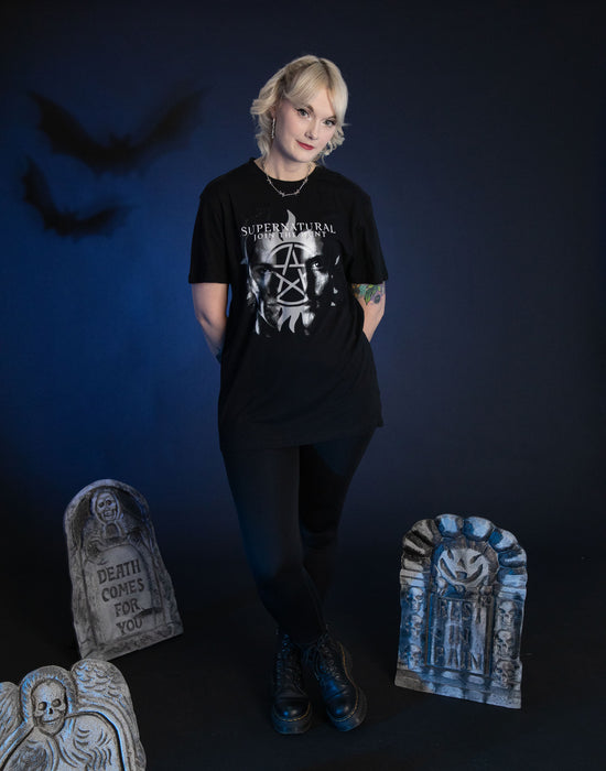 Supernatural Join The Hunt Mens Black Short Sleeved T-Shirt