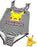 Pokemon Pikachu Girls Black 1 Piece Swimming Costume