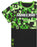 Minecraft Creeper All-Over Print & Logo Boys Green Short Sleeve Long Leg Pyjama Set