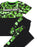 Minecraft Creeper All-Over Print & Logo Boys Green Short Sleeve Long Leg Pyjama Set