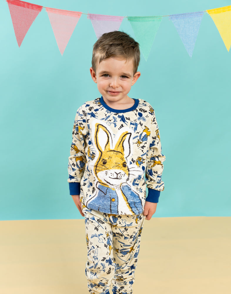 Peter Rabbit Kids Pyjamas Long Sleeves Top And Trousers Set