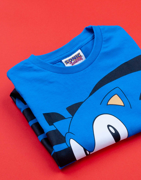 Sonic the Hedgehog Boys Blue Short Sleeved T-Shirt