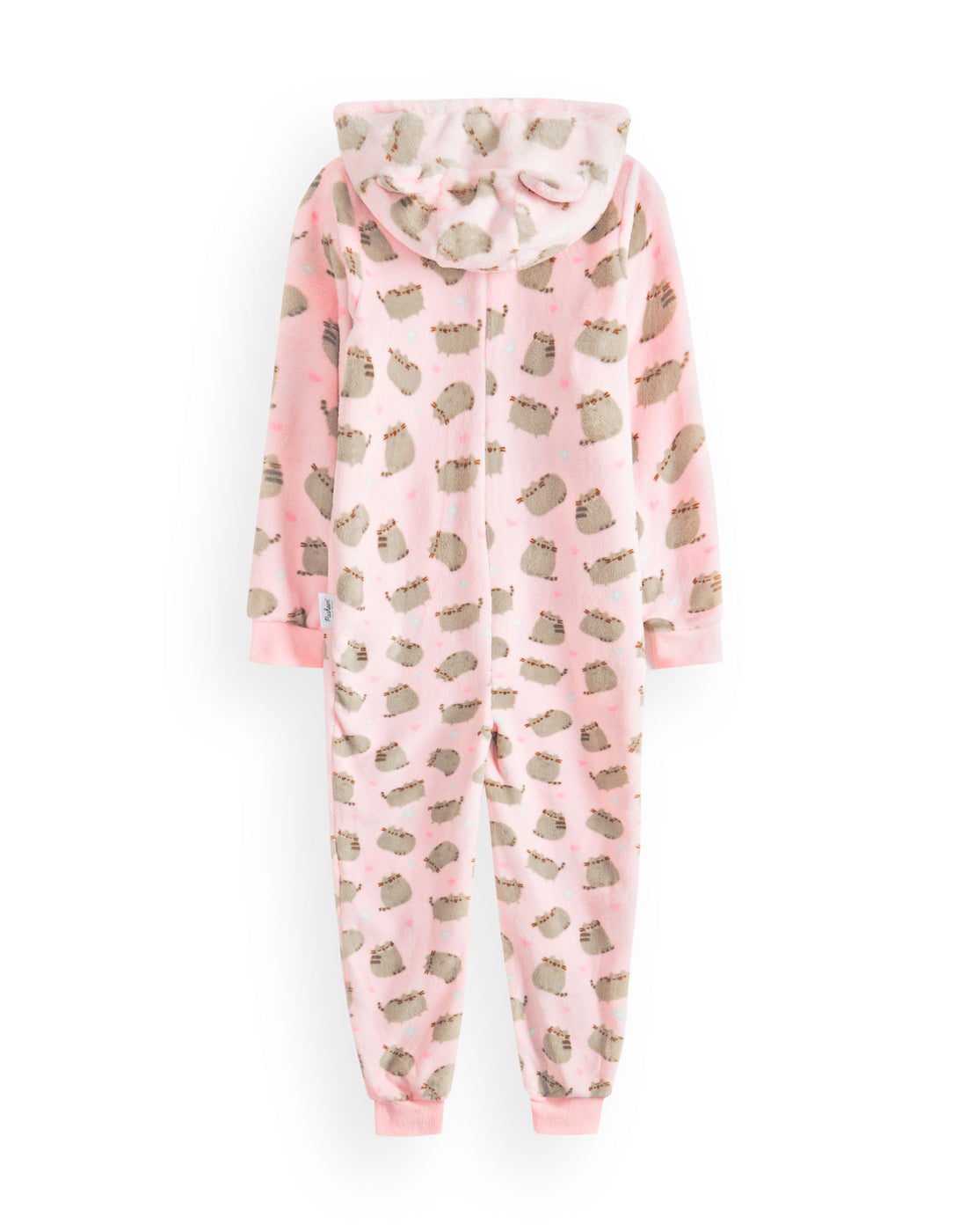 Pigiama Onesie Pusheen The Cat Per Ragazze - In Pile Con Cappuccio Sherpa E Zip | Taglie 9-14 Anni | Rosa E Marrone - Foto 11