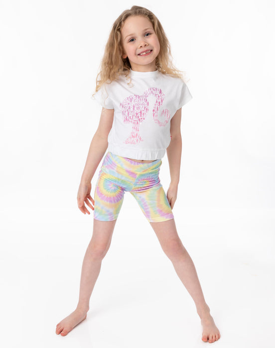 Barbie Girls T-shirt & Tie Dye Cycle Short Set
