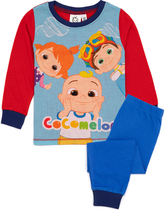 Cocomelon Red Boys Long Sleeve Kids Pyjama Set