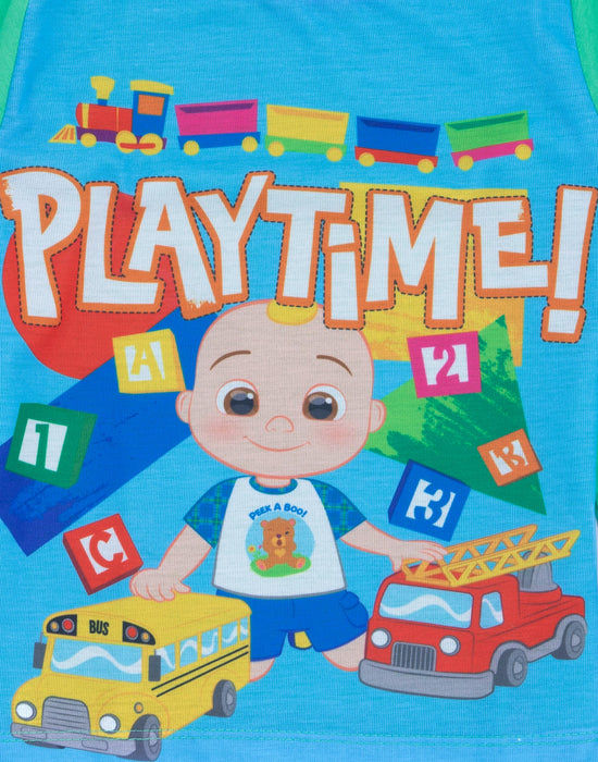 Cocomelon Blue Boys Long Sleeve Pyjama Set Kids Nightwear