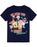 SpongeBob SquarePants Krabby Christmas Kids Navy Short Sleeved T-Shirt