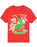SpongeBob SquarePants Christmas Tree Kids Red Short Sleeved T-Shirt