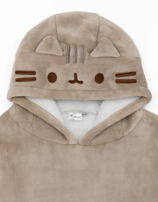 Pusheen Girls Brown Blanket Hoodie — Vanilla Underground